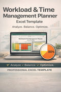 Workload Diagnostic System — Excel-Based Time & Capacity Planner